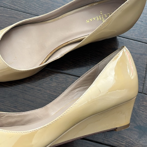 Cole Haan Nike Air Talia Beige Wedge 6.5/7 - Picture 8 of 10